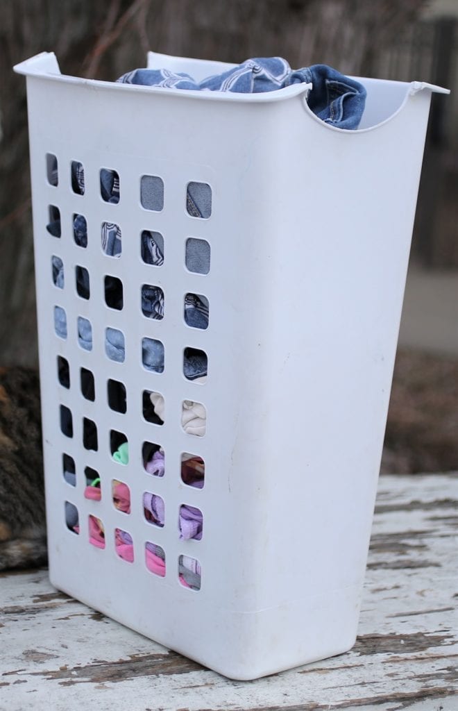 large family laundry basket