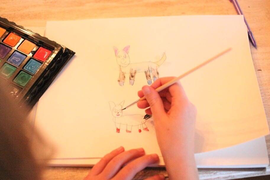 homeschool watercolor