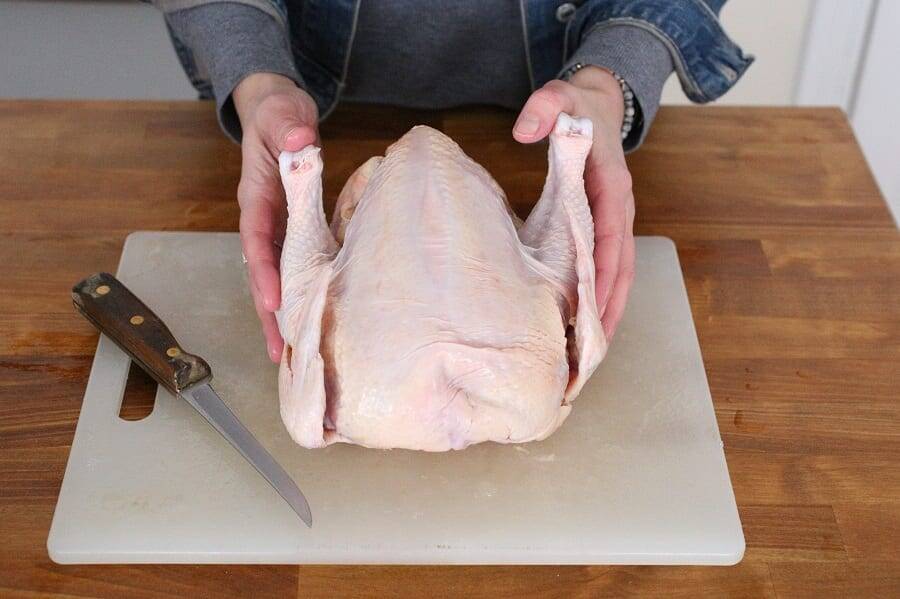 Guide to cutting up a whole chicken