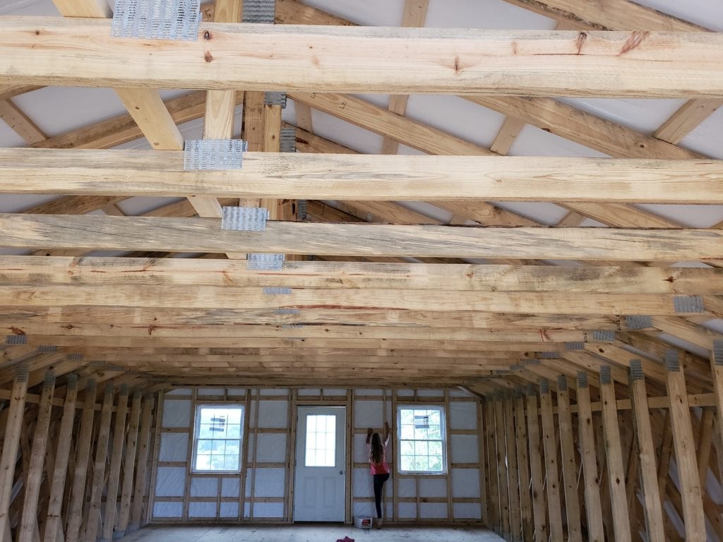 unfinished barn loft