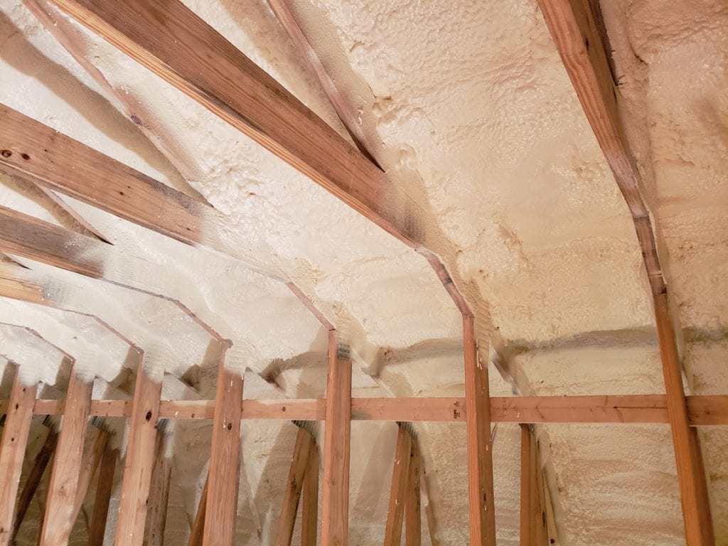 spray foam insulation in barn