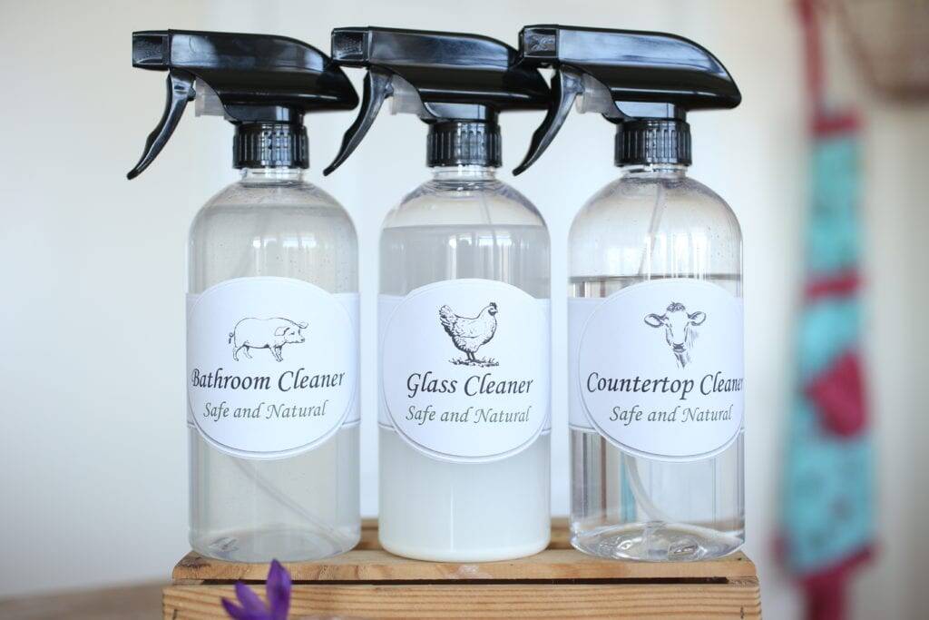 All-Natural DIY Bathroom Cleaner - The House & Homestead