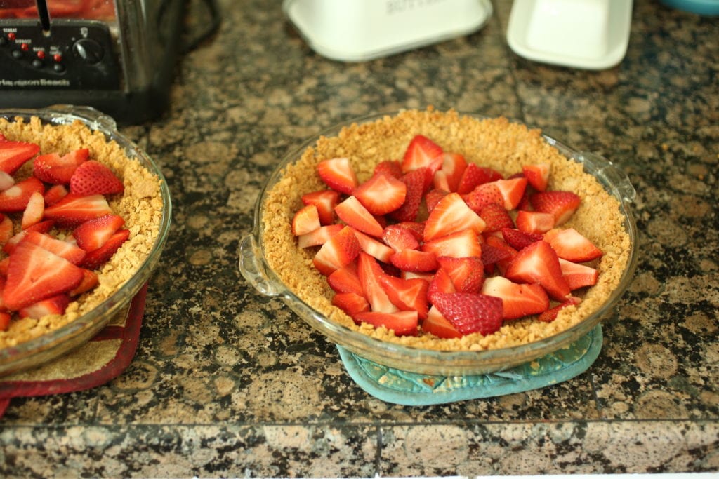 strawberries in crust