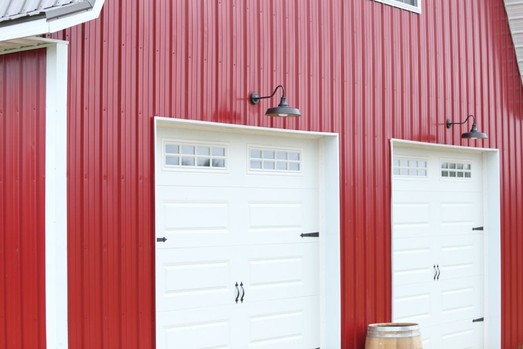 Front barn lights