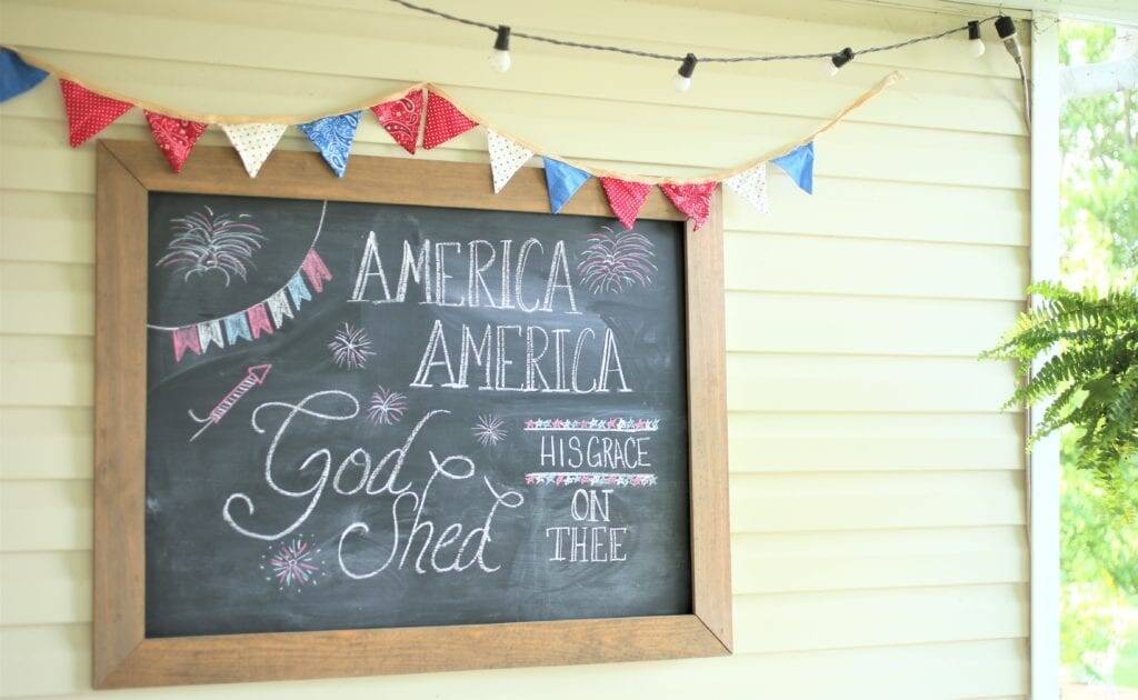 patriotic porch