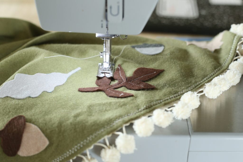 applique throw