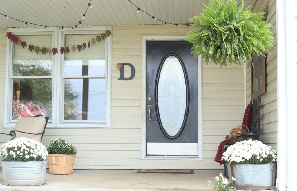 Fall Front Porch door