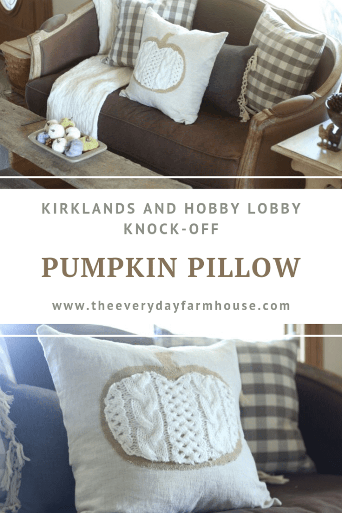 Burlap pillow shop covers hobby lobby