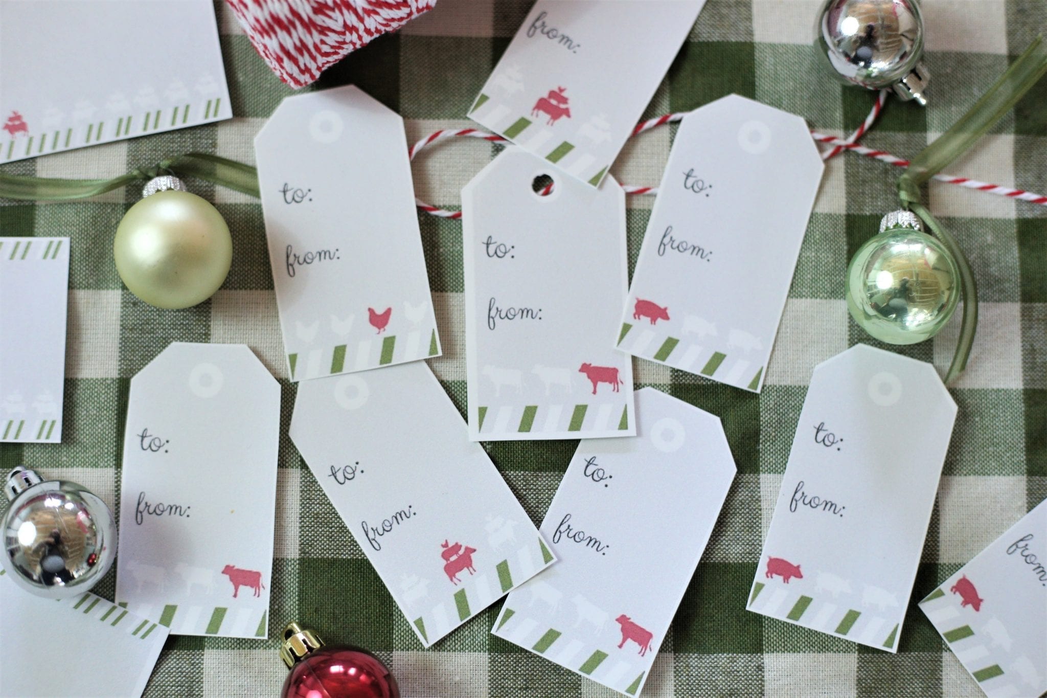 Free Printable Christmas Gift Tags - Farmer's Wife Rambles