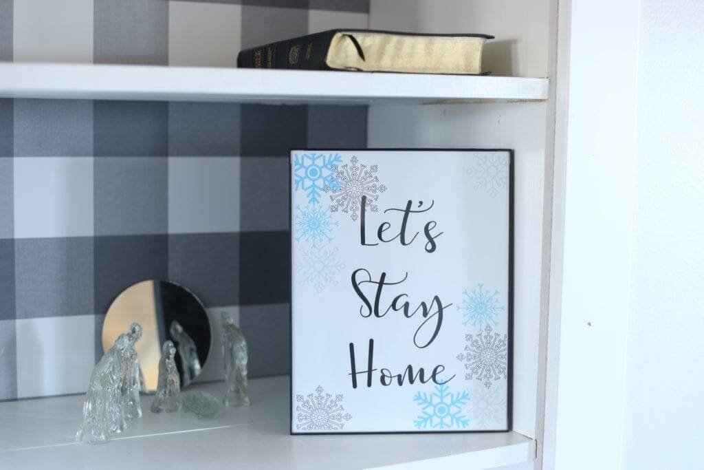 Let's Stay Home printable