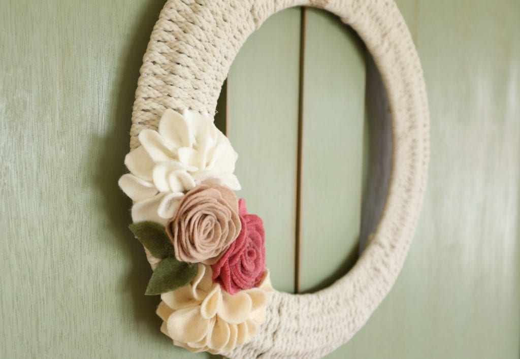 hanging woven wreath