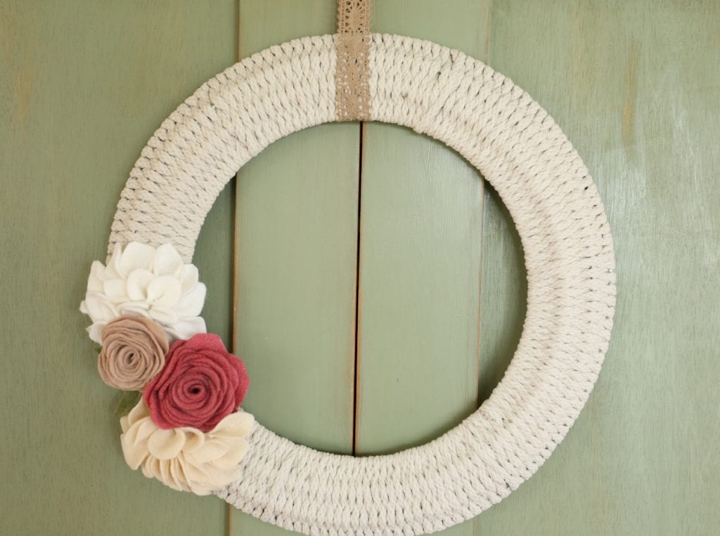 hanging woven wreath