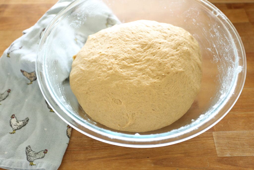 Dough before rising