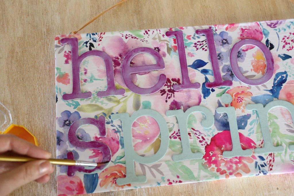 painting handmade sign