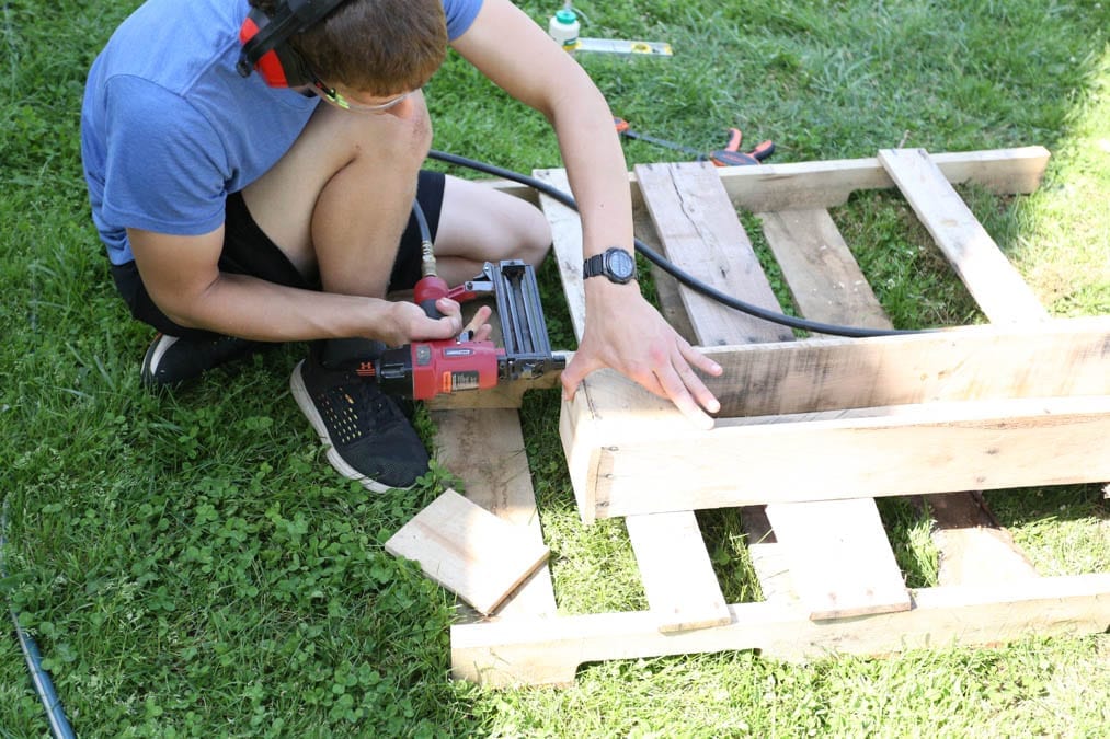 nailing the succulent planter