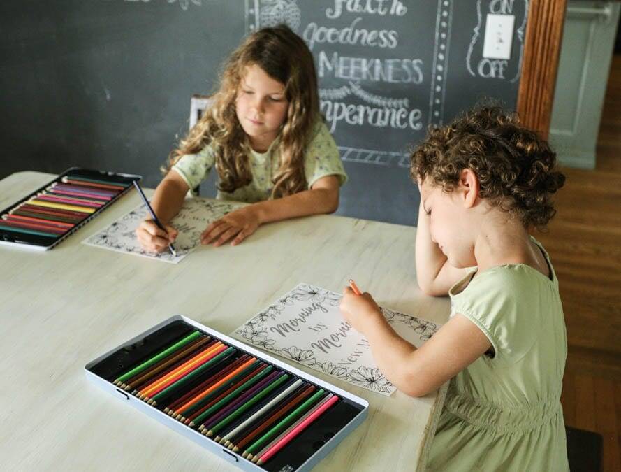 girls coloring