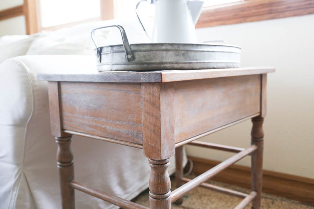 limed oak table