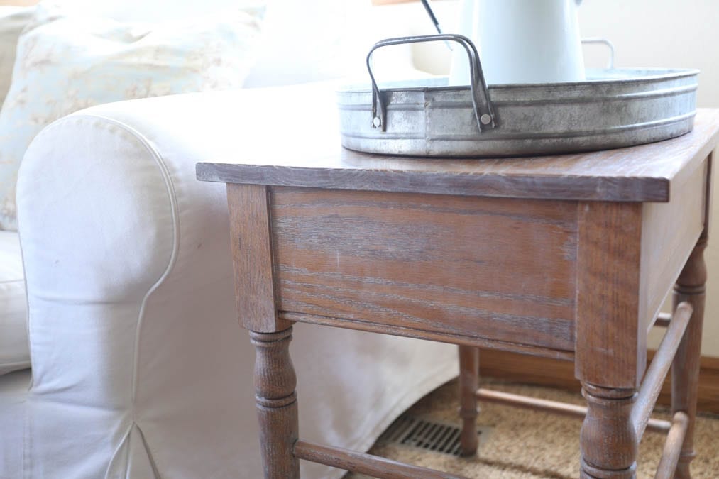 Finished Limed oak table