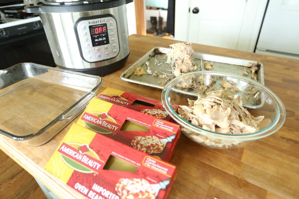 Ingredients for Chicken Zucchini Spinach Lasagna