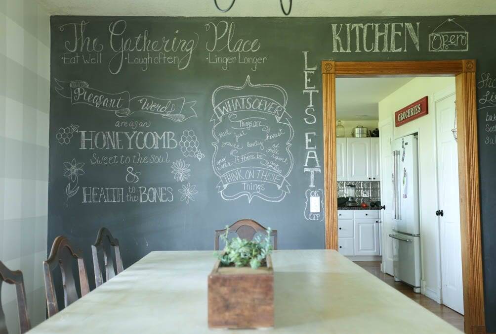 How To Make A Fun Chalkboard Wall For Your Homeschool