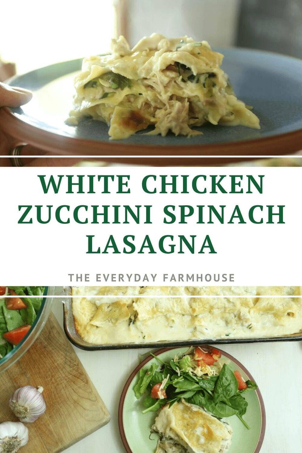 Chicken Zucchini Spinach Lasagna