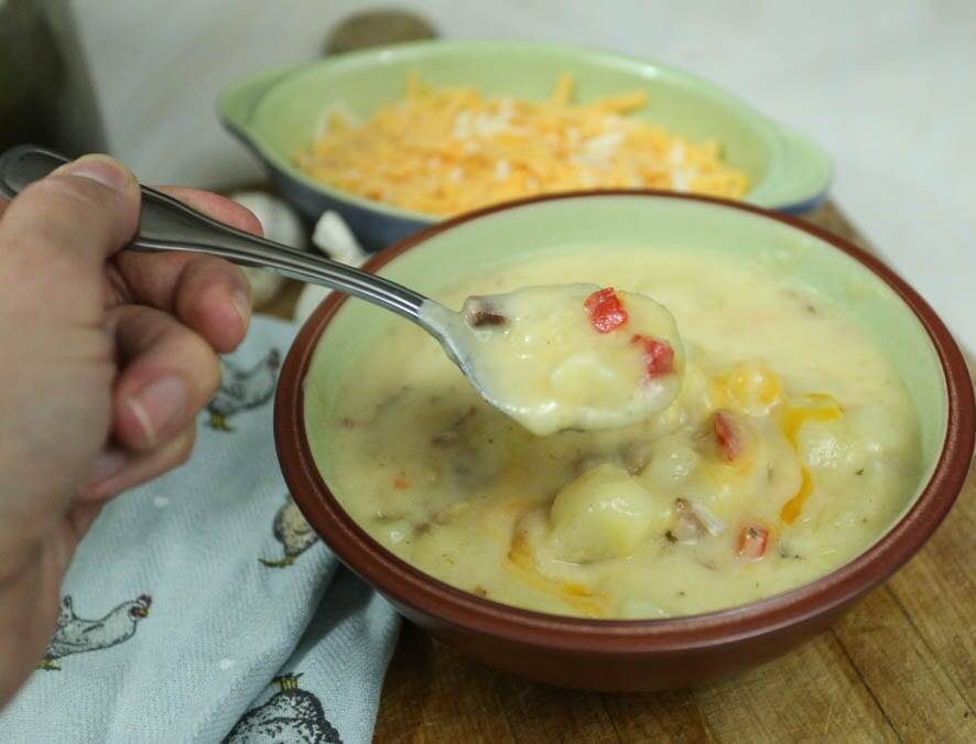 spoonful of potato soup