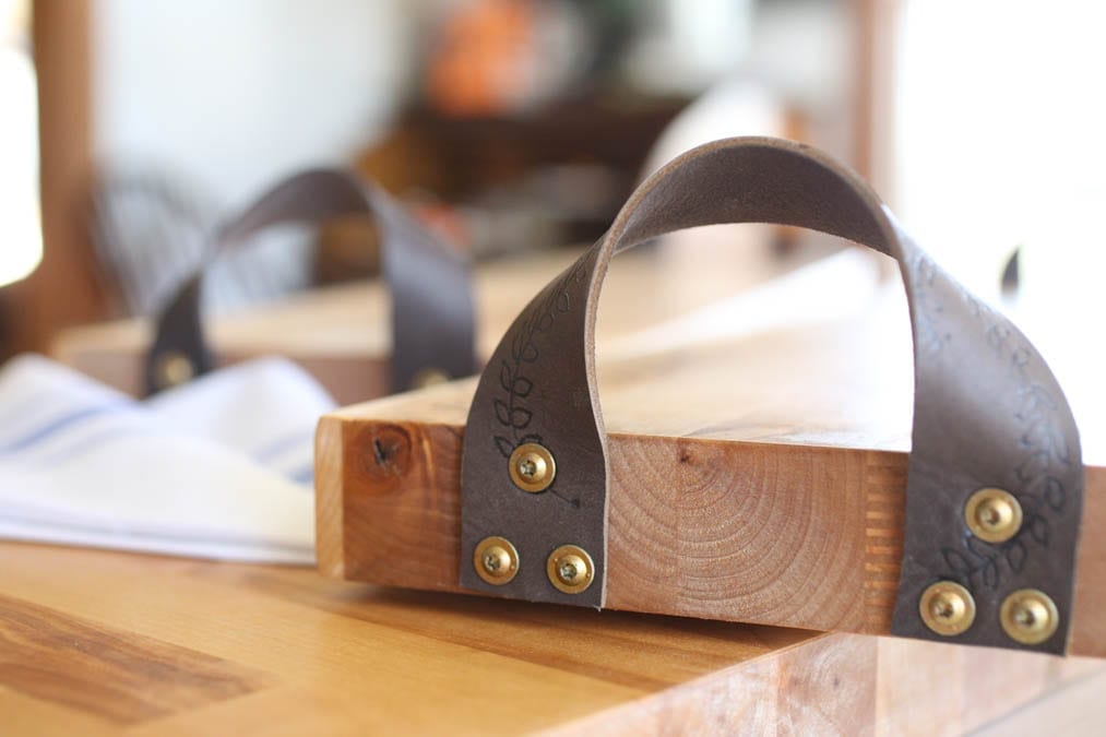 How to Add a Leather Handle to a Cutting Board