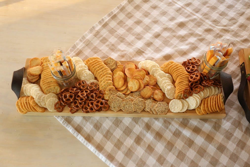 Cracker board charcuterie