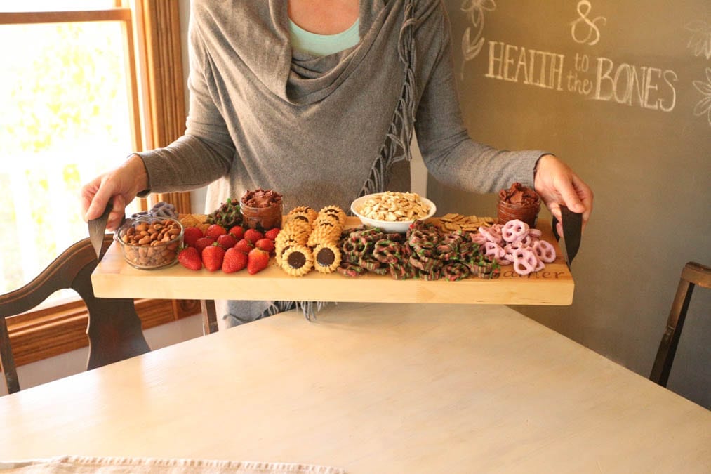 dessert tray wood charcuterie