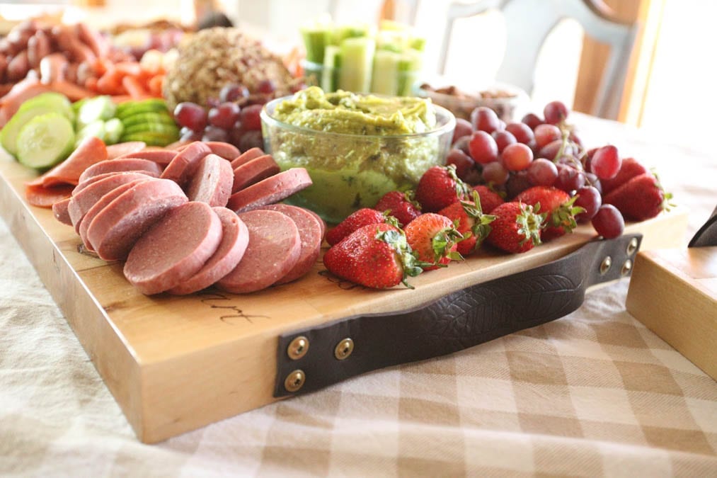 Charcuterie Board Serving Board Wood Food Board Meat and Cheese Board Table  Board Farmhouse Decor Cheese Platter 