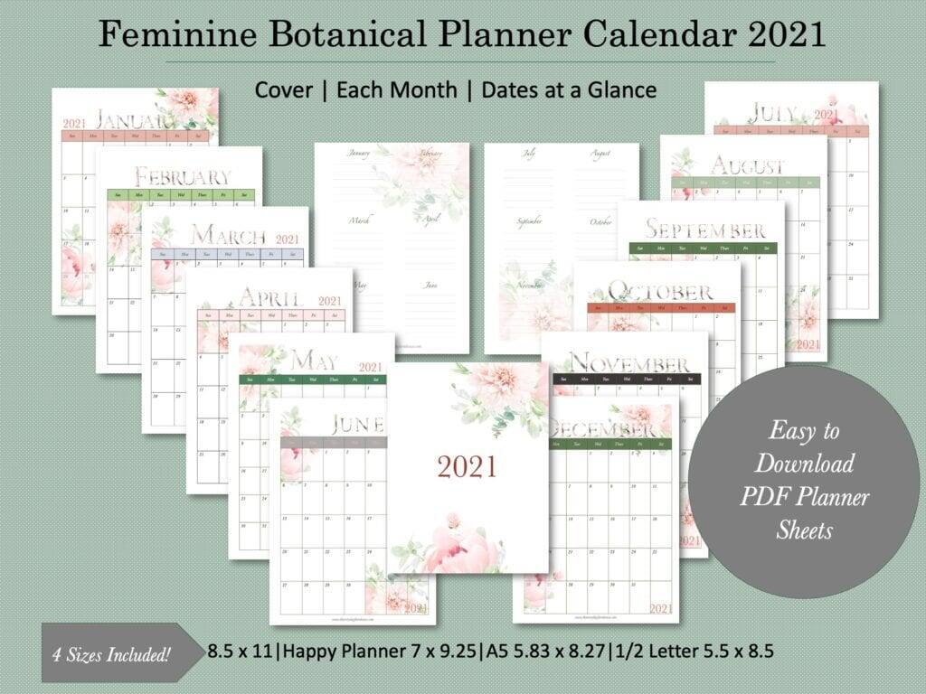 2021 planner calendar