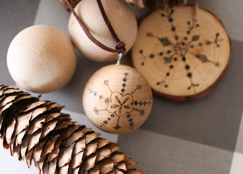 DIY Wood Burned Ornaments - As For Me and My Homestead