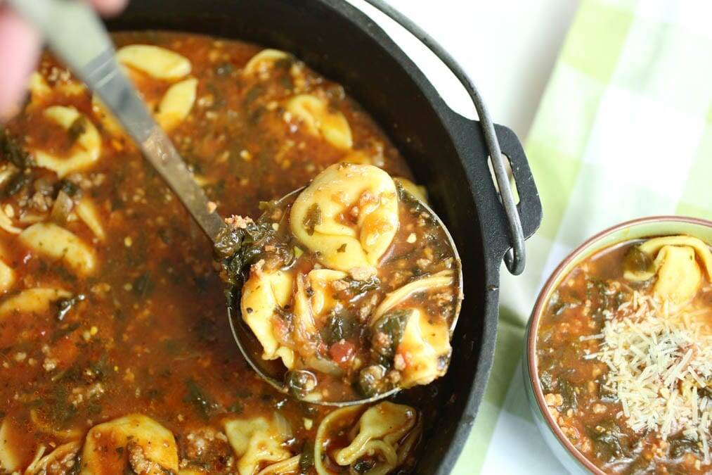 Pot Italian Tortellini Soup