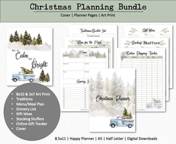 Christmas planning bundle