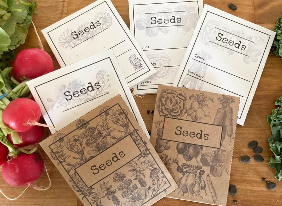 seed packets for the homestead