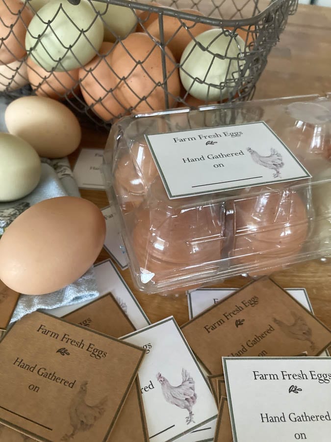 homestead egg labels