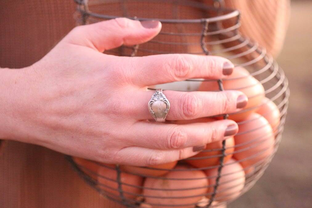 DIY Silver spoon ring