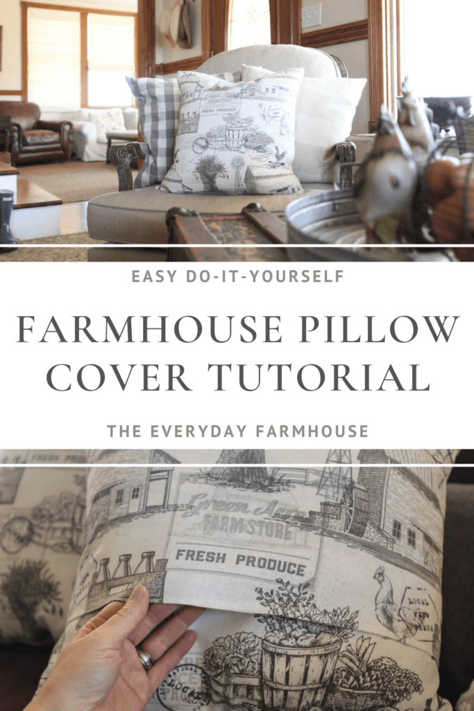 farmhouse pillow cover pin