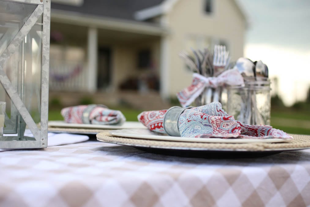 patriotic no sew napkins