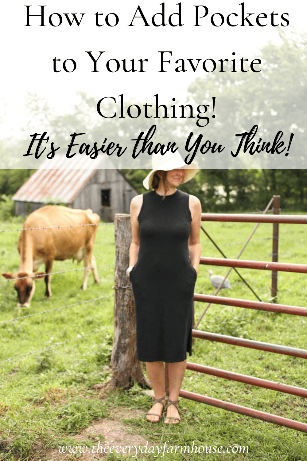 How to Add Pockets to Clothing, Dresses, Skirts, Shorts, and Pants