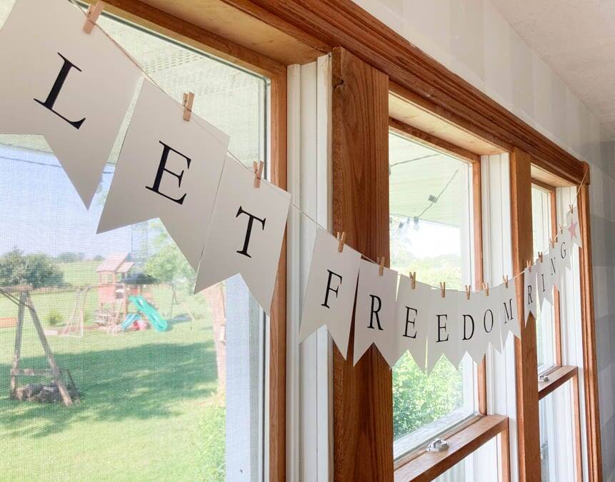 Let Freedom Ring Printable Banner