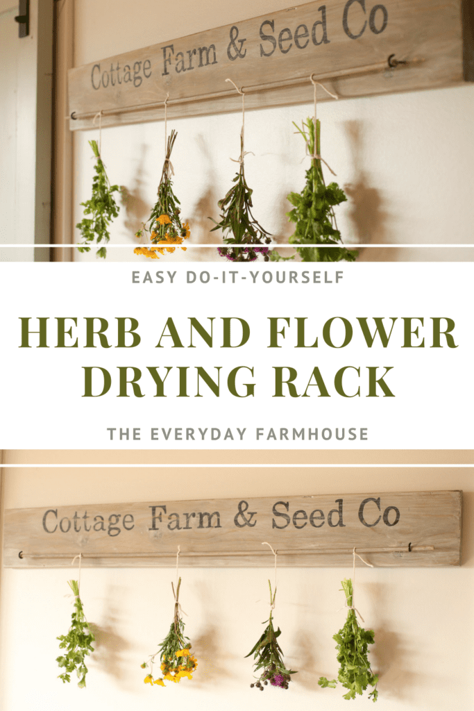 DIY Herb and Flower Drying Rack • Hollie Berries