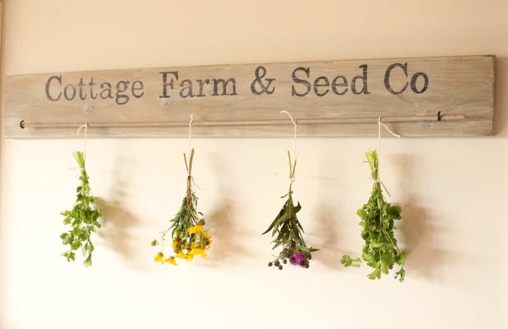 Beautiful DIY Herb Drying Rack For Drying Herbs