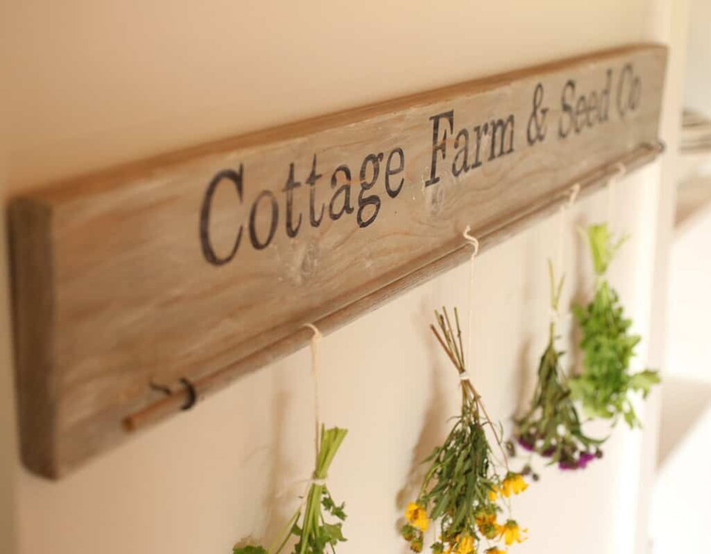 DIY Herb Drying Rack - Seams Like a Story