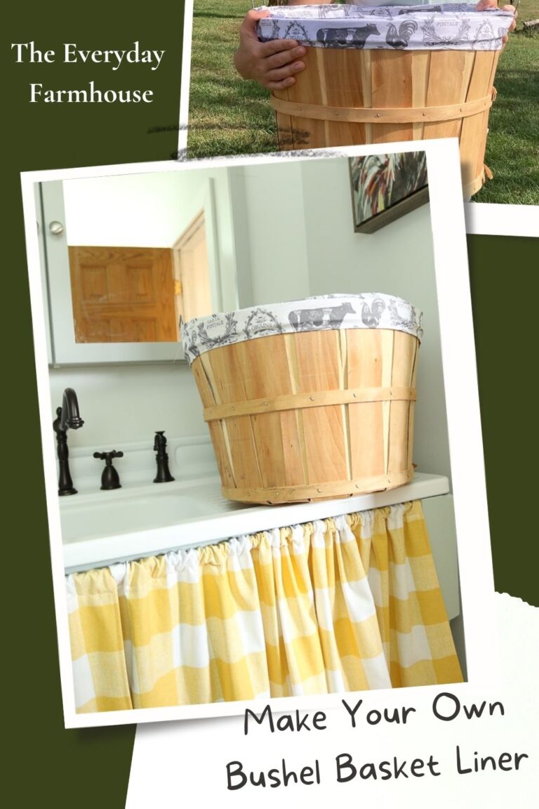 How to Sew a Fabric Round Bushel Basket Liner The Everyday Farmhouse