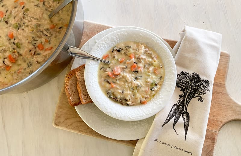 creamy chicken and wild rice favorite soup recipe