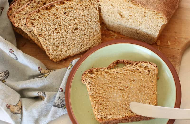 100% Whole Wheat Sourdough Sandwich Bread – The Rose Homestead