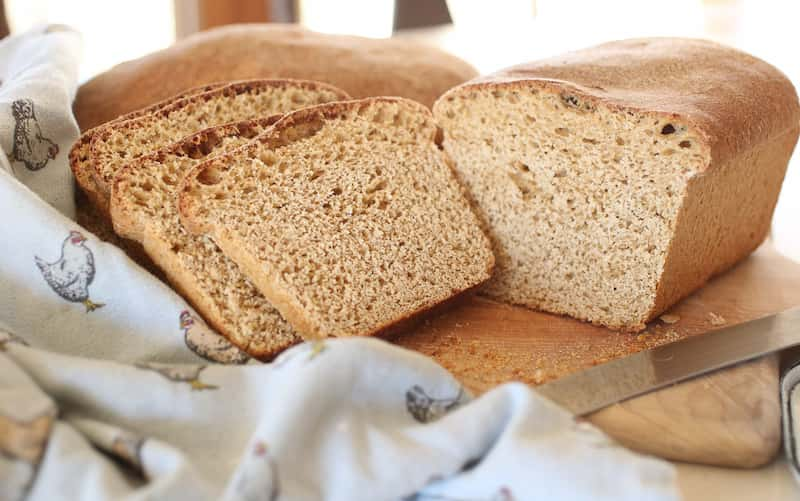 whole wheat sourdough sandwich bread