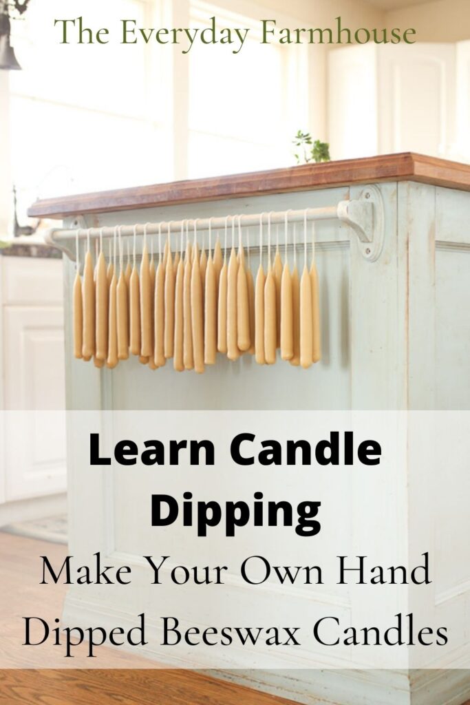 How To Make Beeswax Taper Candles - Farmhouse on Boone