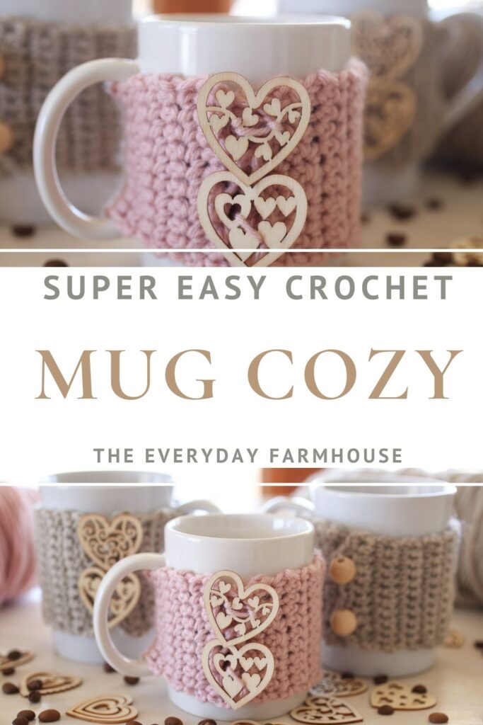 Mug Cozy Crochet Mug Wrap Mug Warmer Farmhouse Coffee Cozy Tea Cozy Cup  Cozy Mug Sweater Made to Order 